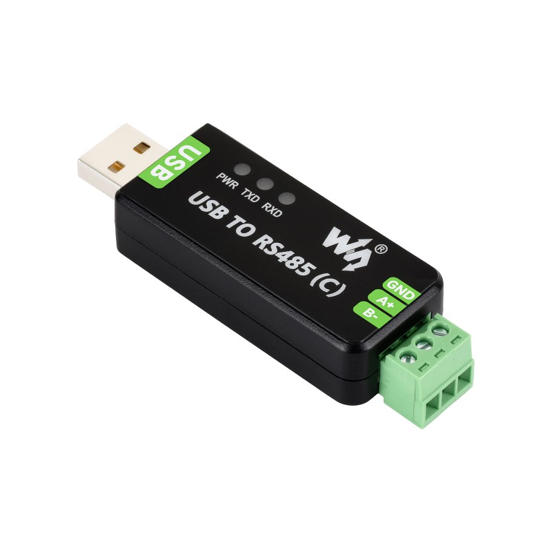 USB převodník na RS485 pro komunikaci Modbus RTU.