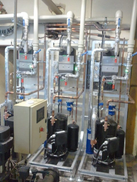 Kompresorovo-výparníkové moduly 3x 100kW